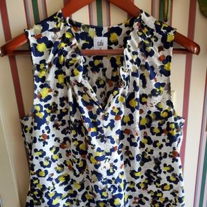 CABI multi color blouse